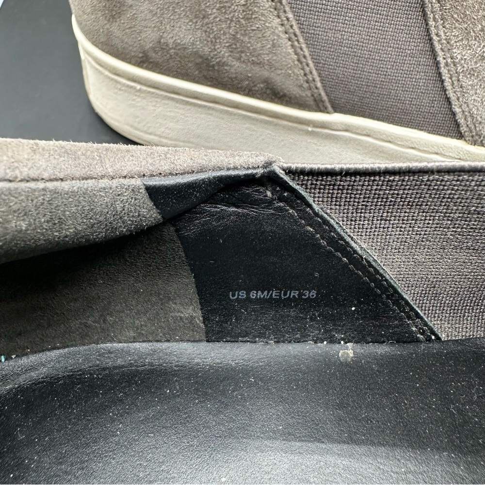 Vince Warren Suede Platform Slip On Sneaker Women 6 Gray - Picture 10 of 10